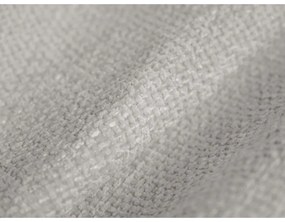 Jasnoszara sofa z tkaniny szenilowej prawostronna 428 cm Paolo – Milo Casa