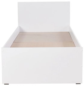 Białe łóżko jednoosobowe 90x190 cm KRY – Kalune Design