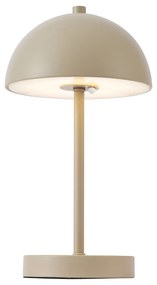 Zewnetrzna Zewnętrzna lampa stołowa beżowa z LED, 3-stopniowy ściemniacz, IP44, ładowalna - Keira Nowoczesny Oswietlenie zewnetrzne