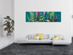 Obraz - Kwiaty łąkowe (170x50 cm)