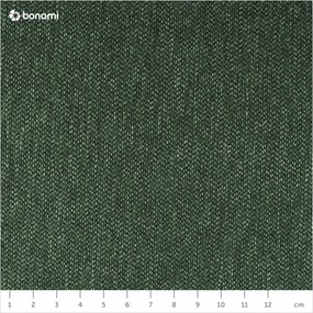 Zielone tapicerowane łóżko dwuosobowe ze stelażem 180x200 cm Alano – MESONICA