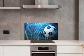 Szkło do Kuchni na Ścianę Futbolowa Wizja w Błękicie