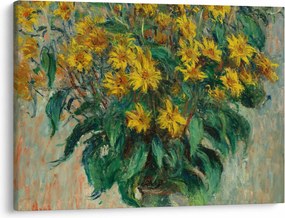 Obraz - Claude Monet, Jerusalem Artichoke Flowers, reprodukcje (70x50 cm)
