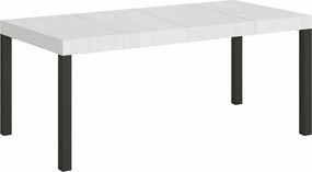 Stół rozkładany Everyday Premium 200/304x90 cm, jesion biały, nogi antracytowe