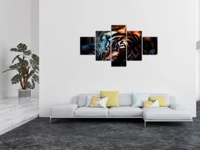 Obraz leżącego tygrysa (125x70 cm)