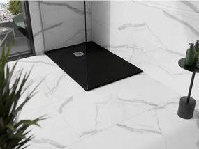 Mexen Stone+ brodzik kompozytowy prostokątny 100 x 90 cm, czarny - 44709010