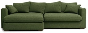 Ciemnozielony narożnik (lewostronny) Comfy – Scandic