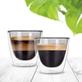 Szklane kubki na espresso zestaw 2 szt. 110 ml – Orion