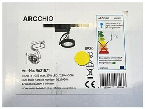 Arcchio - LED Oświetlenie punktowe do systemu szynowego RICK AR111 1xG53/13W/230V