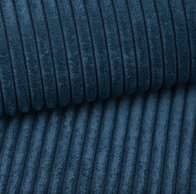 Rozkładany zestaw wypoczynkowy w kształcie U TAVERO 321x140 cm, ciemnoniebieski