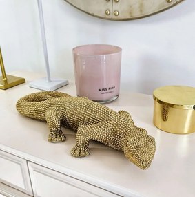 Złota deko figurka "Jaszczurka".