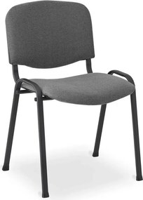 Szare Metalowe Sztaplowane Krzesło Konferencyjne Iso B7-T98