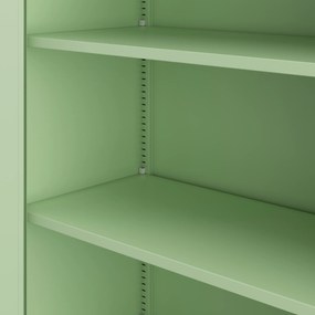 Szklana witryna AMELIA, 900 x 1850 x 400 mm, Fresh Style: pastelowy zielony