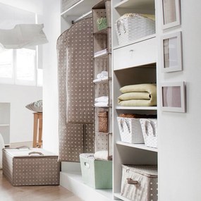 Beżowy organizer Compactor Dots, 50x70 cm