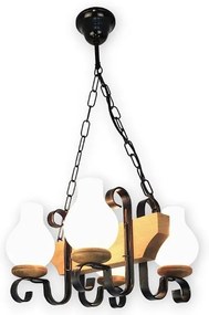 Brilagi - Żyrandol na łańcuchu QUEEN 4xE14/40W/230V buk