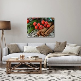 Obraz jagód i cynamonu (70x50 cm)