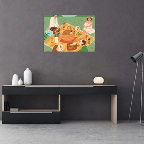 Obraz na szkle - Letnia miłość (70x50 cm)