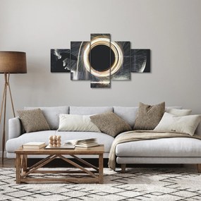 Obraz - Pokaz świateł w deszczu (125x70 cm)