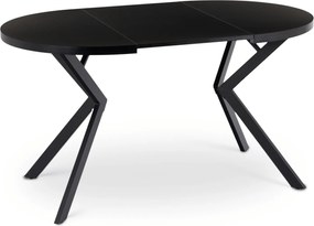 Stół Okrągły Rozkładany LUGO 90-190 cm Czarny Loft