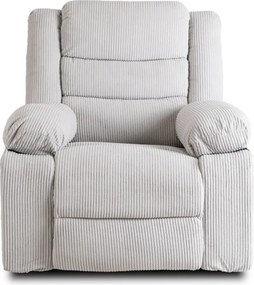 Fotel Rozkładany z Podnóżkiem ARTURO Szary Nowoczesny