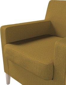 Pokrowiec na fotel Karlstad kolor żółty tkanina strukturalna
