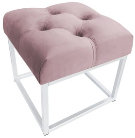 Pufa CHESTERFIELD LOFT ławka postawa biała MG55