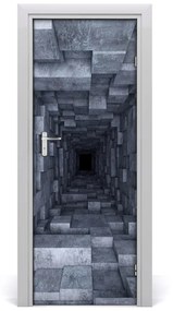 Naklejka samoprzylepna na drzwi Tunel
