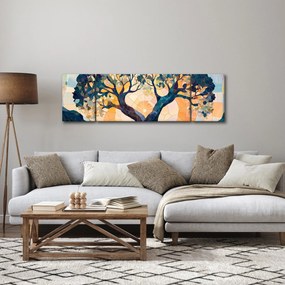 Obraz – Mozaika – słońce i drzewo II. (170x50 cm)