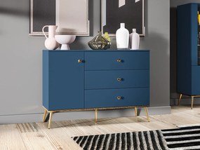 Komoda BLU 120 1D3S granatowa ML MEBLE