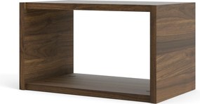 Prostokątna półka wisząca Roomers walnut