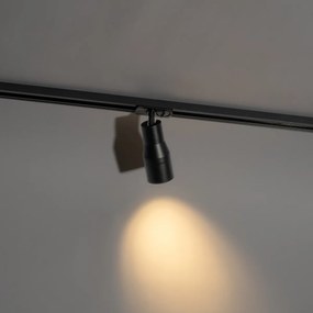 Nowoczesny czarny reflektor do systemu szynowego jednofazowego - Iconic Kohua