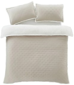 Kremowa pościel dwuosobowa z materiału sherpa 200x200 cm Cosy Nori – Catherine Lansfield