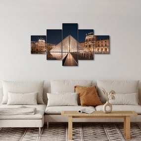 Obraz - Luwr w nocy (125x70 cm)