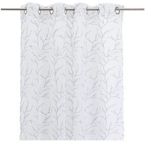 Biało-szara firanka 140x260 cm Coral – Casa Selección