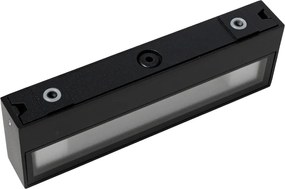 Nowoczesna lampa ścienna czarna z LED IP65 - Hannah