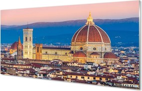 Panel nad Blat Kuchenny Włoska Katedra w Nocnej Odsłonie