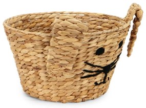 Dziecięcy kosz na zabawki z hiacyntu wodnego w naturalnym kolorze ø 35x26 cm Rabbit – Compactor