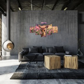 Obraz - Urocza sarna (125x70 cm)