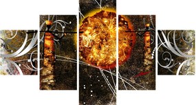 Obraz malarstwa z epoki starożytnej (125x70 cm)