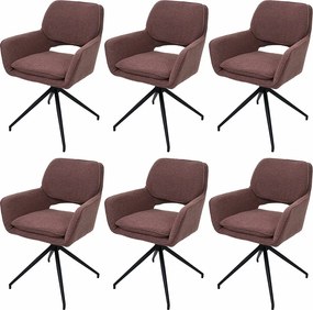 Krzesło do jadalni MCW-N74 (zestaw 6 sztuk), jasnobrązowy