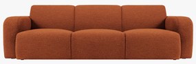 OUTLET Sofa 3-osobowa brąz boucle 235/95/72 Molino od Micadoni