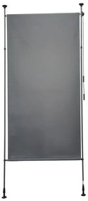 Szara metalowo-tekstylna osłona balkonowa 120x225 cm – Garden Pleasure