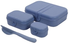 Lunchbox PASCAL READY, zestaw 3 pojemników i sztućce, KOZIOL