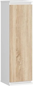 Minimalistyczna szafka wisząca do salonu biały + dąb sonoma Z0-Z25