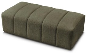 Zielony podnóżek z materiału bouclé Annecy – Bobochic Paris