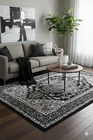 Czarny dywan klasyczny E7-A78