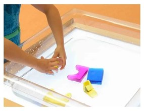 Masterkidz akrylowy pojemnik do zabawy wodą i piaskiem - kwadratowy