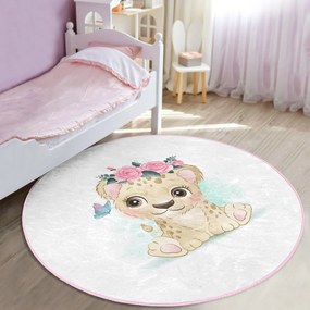 Biały dywan dziecięcy ø 120 cm Comfort – Mila Home