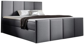 Ciemnoszare tapicerowane łóżko 5 rozmiarów C7-K43