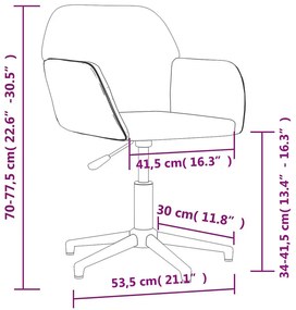 Kremowe obrotowe krzesło do biura F8-T41